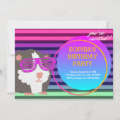 Custom 80's Retro Guinee Pig Throwback Kaart (Voorkant)