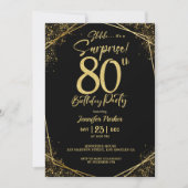 Custom 80th Birtrhday Invitation (Devant)