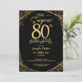 Custom 80th Birtrhday Invitation (Debout devant)