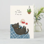 [Custom] A Cat's Day - Apple of my Eye! Bedankkaart (Staand voorkant)