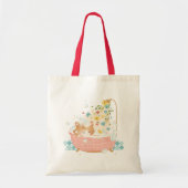 [Custom] A Cat's Day - Spring Flower Bubble Bath Tote Bag (Voorkant)