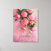 Custom A Dream in tinten van roze Canvas Afdruk (Voorkant)