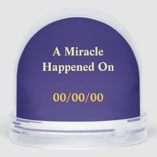 CUSTOM A Miracle Happened, 50 Jaar Sober AA Munt Sneeuwbol