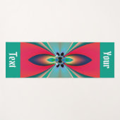 Custom Abstract Art Funky Flower Yogamat (Voorkant (horizontaal))