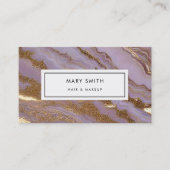 Custom Abstract Elegant Faux Gold Visitekaartje (Voorkant)