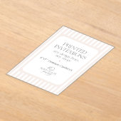 Custom Acrylic Invitations - Wilde Peach Party Acryl Uitnodigingen (Laagn)