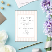 Custom Acrylic Invitations - Wilde Peach Party Acryl Uitnodigingen (Insitu (Huwelijk))