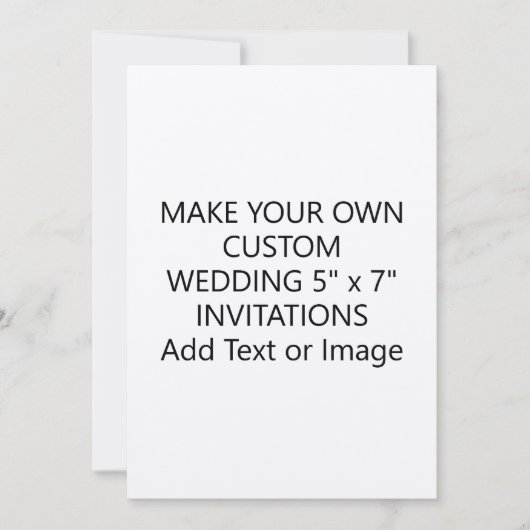 Custom Add Text Afbeelding Modern 5x7 Kraft Weddin Kaart (Voorkant)