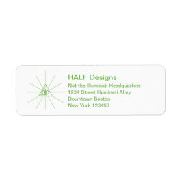 custom address labels illuminati