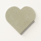 Custom adorable natural brown texture with flowers notitieboek (Achterkant)