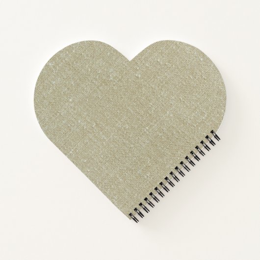 Custom adorable natural brown texture with flowers notitieboek (Achterkant)