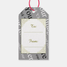 Custom Afbeelding Gift Label Cadeaulabel