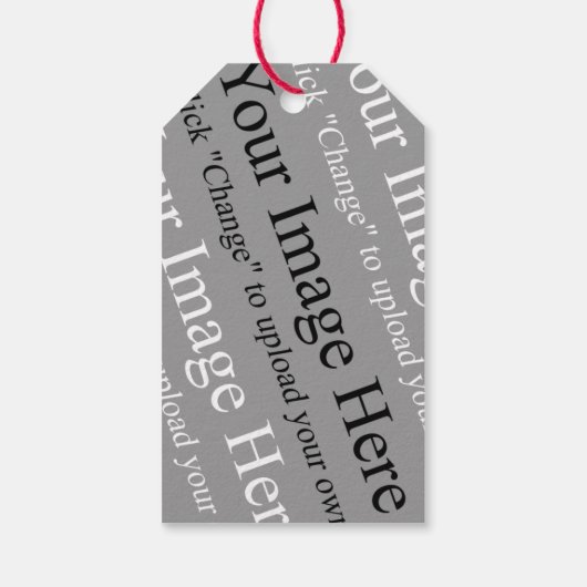 Custom Afbeelding Gift Label Cadeaulabel (Achterkant)