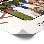 Custom Afbeelding Honkbal Coach dank u geschenk Poster (Hoek)