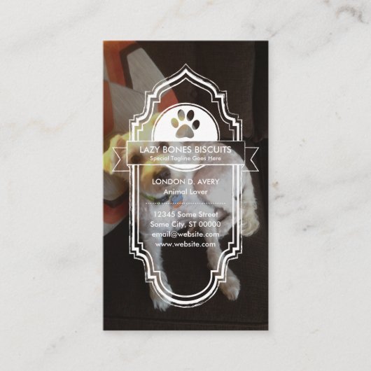 CUSTOM AFBEELDING pet paw loyaliteitsprogramma Klantenkaartje (Voorkant)