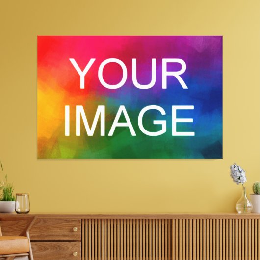 Custom Afbeelding Photo Afbeelding Logo HQ Budget Canvas Afdruk (Insitu (Woonkamer))