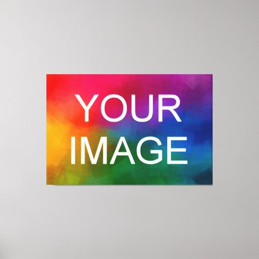 Custom Afbeelding Photo Afbeelding Logo HQ Budget  Canvas Afdruk (Voorkant)