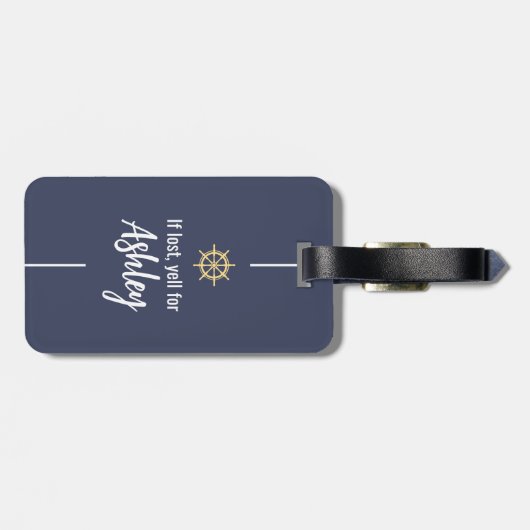 Custom Afstuderen Cruise Squad Afstudeerder Trip G Bagagelabel (Achterkant horizontaal)