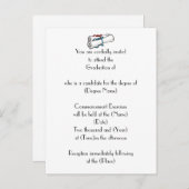 Custom Afstuderen Invitation-Diploma's Uitnodiging Briefkaart (Voorkant / Achterkant)