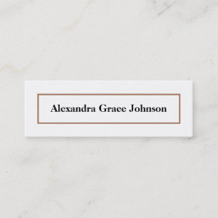Custom Afstuderen Status Card (wit/goud) Contactkaartje