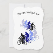 Custom Age Fietsen Verjaardag Party Sport Art Kaart (Voorkant)