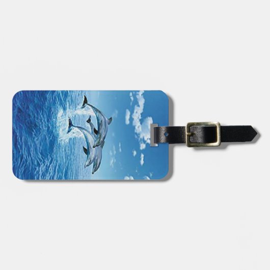 Custom Air Dolphin Bagagelabel (Voorkant horizontaal)