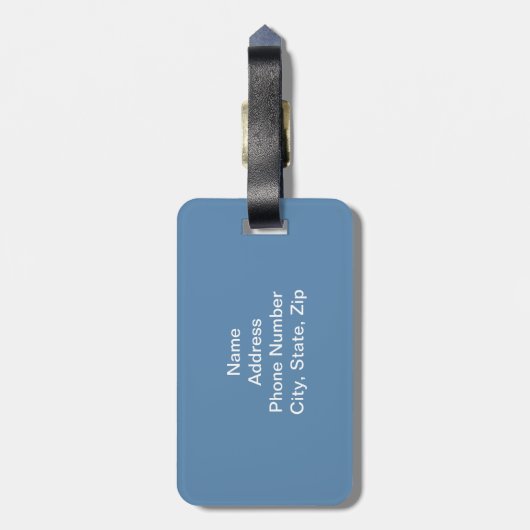 Custom Air Dolphin Bagagelabel (Achterkant verticaal)