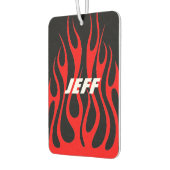 Custom Air Freshener - Fire Flames Name Luchtverfrisser (Links)