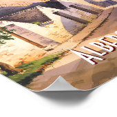 Custom Alberobello Trulli House Italy Watercolor Poster (Hoek)