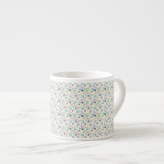 Custom All-Over Print Geometric Pattern Coffee Mug (Devant droit)