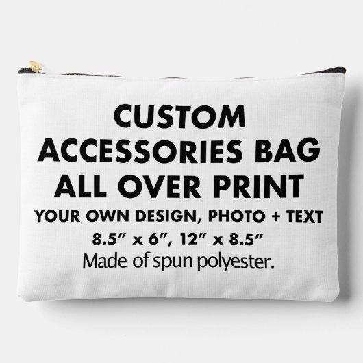 Custom All Over Print Grote Accessoires Tas (Voorkant)