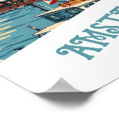 Custom Amsterdam Nederland Poster (Hoek)