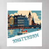 Custom Amsterdam Nederland Poster (Voorkant)