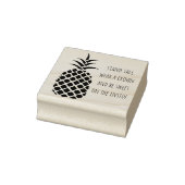 Custom Ananas Stand Tall Draag een kroon Rubberstempel (Stempel)