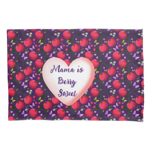 Custom and personalized Cute Cherry Butterfly  Kussensloop (Voorkant)