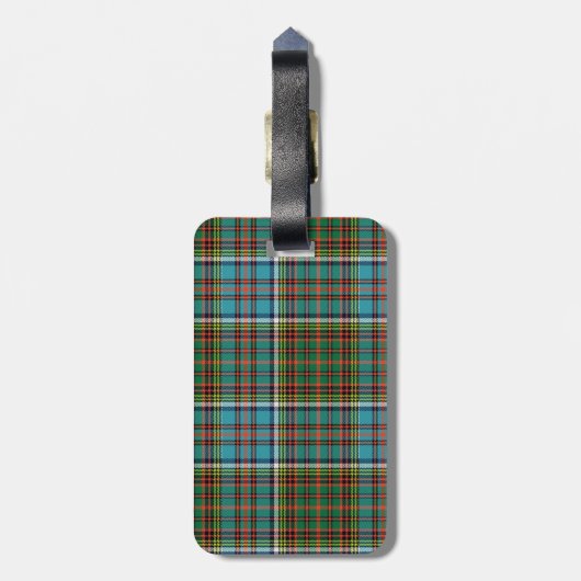 Custom Anderson Tartan Pset Bagagelabel (Achterkant verticaal)