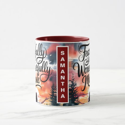 Custom angstig prachtig gemaakt Christelijke vrouw Mok (Midden)