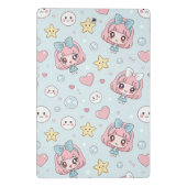 Custom Anime Kawaii with Hearts and Star Mini Klembord (Achterkant)