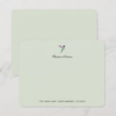 Custom Anna's Hummingbird  Notitiekaartje (Voorkant / Achterkant)