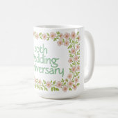 Custom anniversary greeting koffiemok (Voorkant rechts)