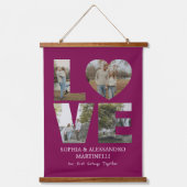 Custom Anniversary Photo  Hangend Wandkleed (Voorkant)
