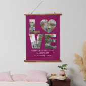 Custom Anniversary Photo  Hangend Wandkleed (Slaapkamer)