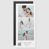 Custom announcement Photo Wedding magnet (Devant / Derrière)