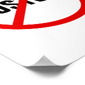 Custom anti - say no to - protest sign posters (Coin)