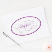 Custom_Apple Oval Ovale Sticker (Envelop)