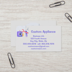 Custom Appliance Service & Repair Visitekaartje MA