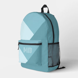 Custom Aqua Blauwgroen Groen Zeevruchten Ocean Blu Bedrukte Rugzak