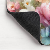 Custom Aquarell Floral Template Monogrammed Muismat (Hoek)