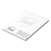 Custom Arch Script Logo Professional Business Notitieblok (Gedraaid)