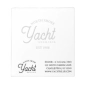 Custom Arch Script Logo Professional Business Notitieblok (Voorkant)